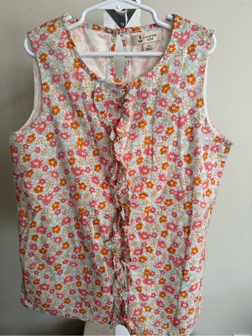 NWT Lands’ End Kids Floral Tank Top